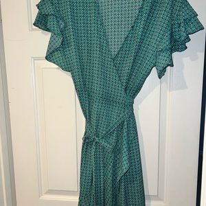 Max Studio Floral Bohemian Wrap Dress